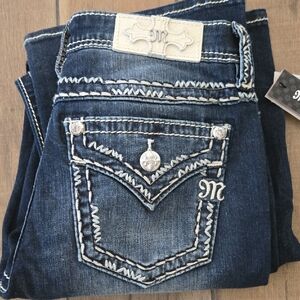 Miss Me Dark Blue Boot Cut Jeans